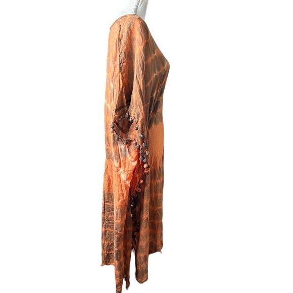 Roberta Roller Rabbit Caftan Women’s Tie Dye Kaftan Dress Coverup Boho Beach￼ - Picture 4 of 5